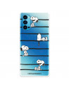 Funda para Oppo Reno 4 Oficial de Peanuts Snoopy rayas - Snoopy