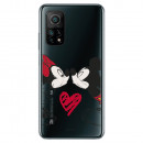 Funda para Xiaomi Mi 10T Oficial de Disney Mickey y Minnie Beso - Clásicos Disney