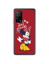 Funda para Xiaomi Mi 10T Pro Oficial de Disney Minnie Mad About - Clásicos Disney