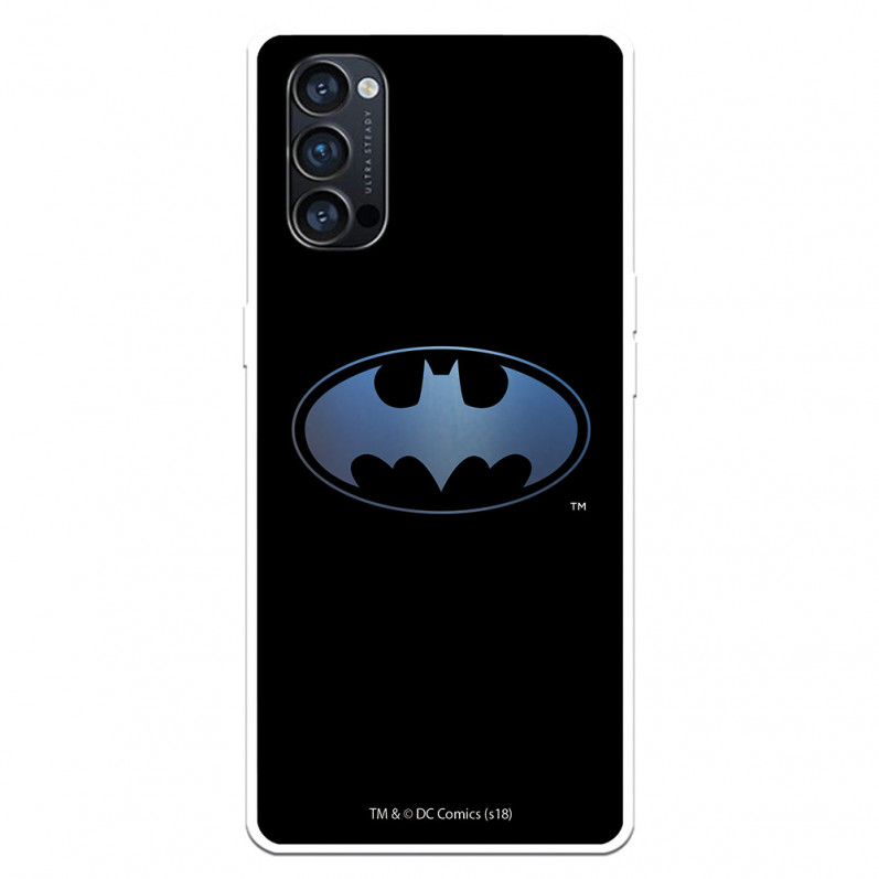 Funda para Oppo Reno 4 Pro Oficial de DC Comics Batman Logo Transparente - DC Comics