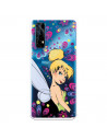 Funda para Realme 7 Oficial de Disney Campanilla Flores - Peter Pan