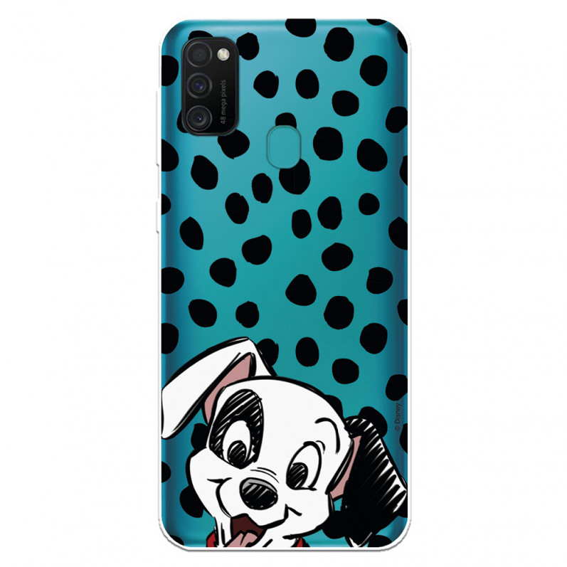 Kryt pro Samsung Galaxy M21 Oficiální skvrny na štěňata Disney - 101 dalmatinů