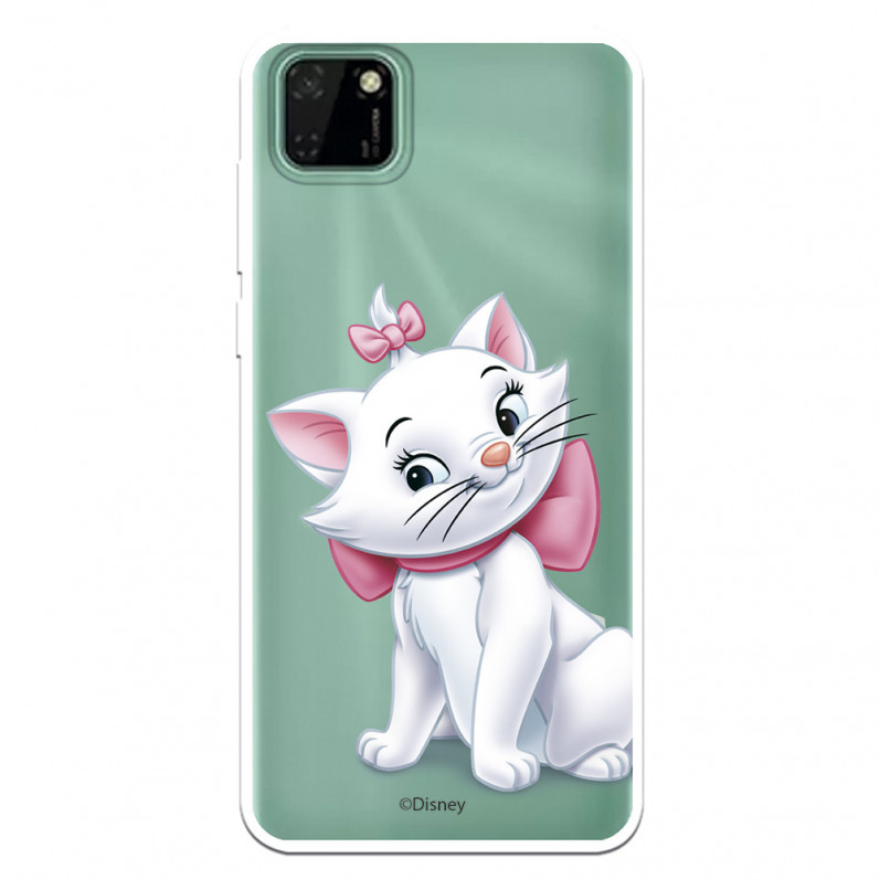 Funda para Huawei Y5p Oficial de Disney Marie Silueta - Los Aristogatos