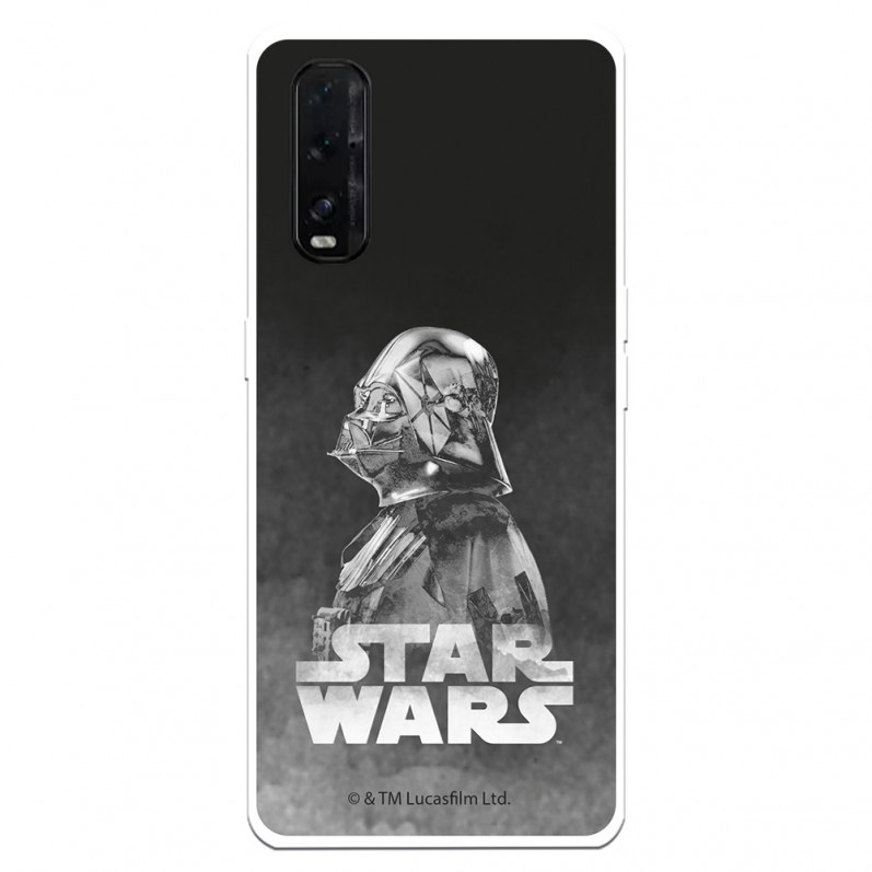 Funda para Oppo Find X2 Oficial de Star Wars Darth Vader Fondo negro - Star Wars