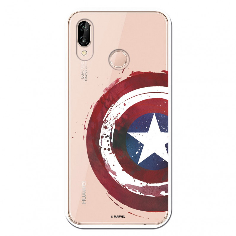 Carcasa Oficial Escudo Capitan America para Huawei P20 Lite- La Casa de las Carcasas