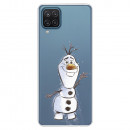 Funda para Samsung Galaxy A12 Oficial de Disney Olaf Transparente - Frozen