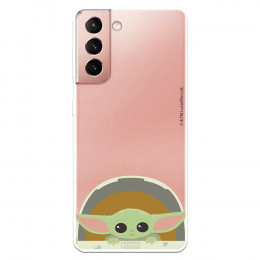 Funda para Samsung Galaxy S21 Oficial de Star Wars Baby Yoda Sonrisas - The Mandalorian