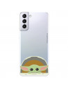 Funda para Samsung Galaxy S21 Plus Oficial de Star Wars Baby Yoda Sonrisas - The Mandalorian