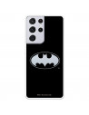 Funda para Samsung Galaxy S21 Ultra Oficial de DC Comics Batman Logo Transparente - DC Comics