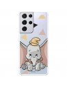 Funda para Samsung Galaxy S21 Ultra Oficial de Disney Dumbo Silueta Transparente - Dumbo