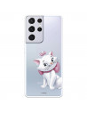 Funda para Samsung Galaxy S21 Ultra Oficial de Disney Marie Silueta - Los Aristogatos