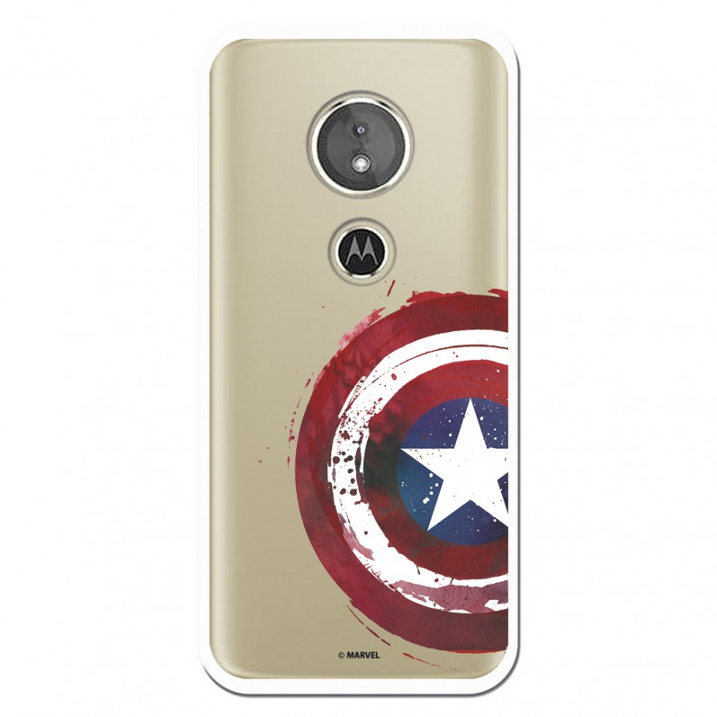 Carcasa Oficial Escudo Capitan America para Motorola Moto E5- La Casa de las Carcasas