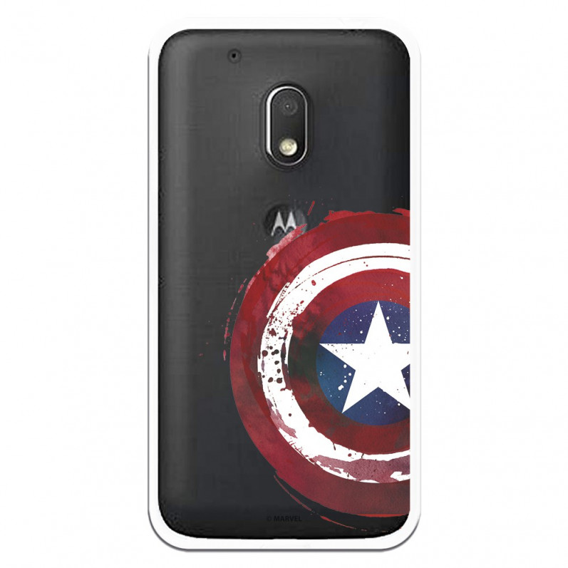 Carcasa Oficial Escudo Capitan America para Motorola Moto G4 Play- La Casa de las Carcasas