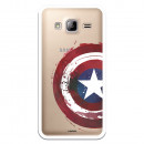 Carcasa Oficial Escudo Capitan America para Samsung Galaxy J3- La Casa de las Carcasas