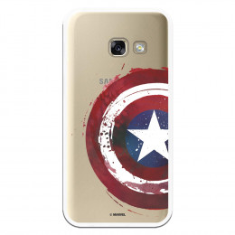 Carcasa Oficial Escudo Capitan America para Samsung Galaxy A3 2017- La Casa de las Carcasas