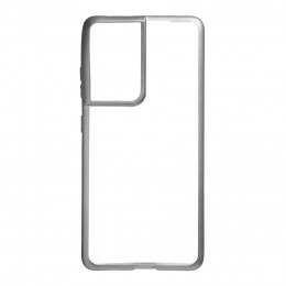 Funda para Samsung Galaxy S21 Ultra Bumper Premium Plata La Casa de las Carcasas