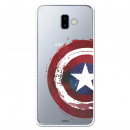 Carcasa Oficial Escudo Capitan America para Samsung Galaxy J6 Plus- La Casa de las Carcasas