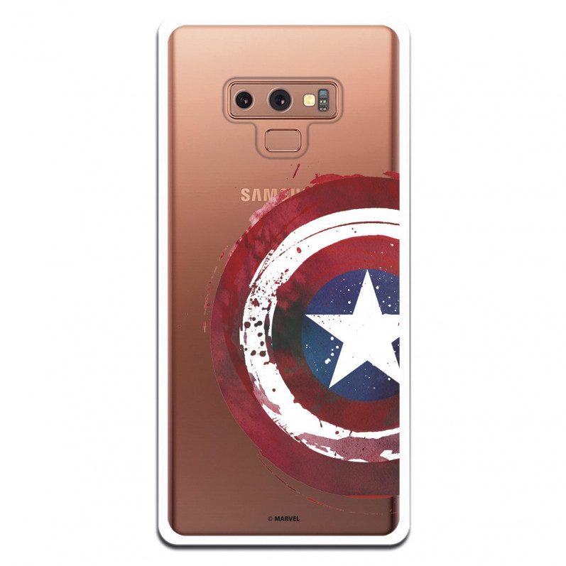 Carcasa Oficial Escudo Capitan America para Samsung Galaxy Note 9- La Casa de las Carcasas