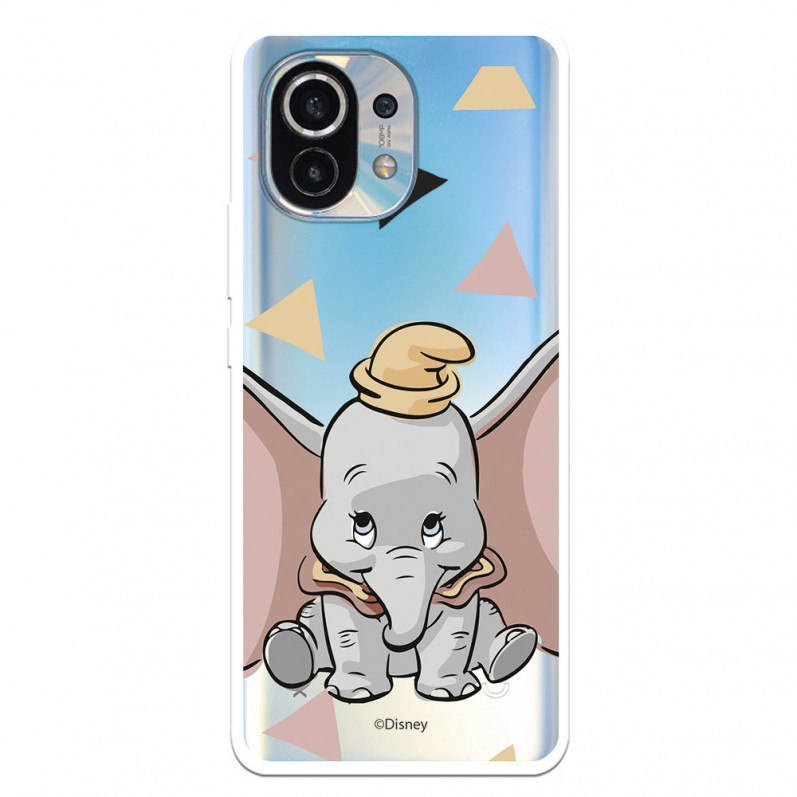 Funda para Xiaomi Mi 11 Oficial de Disney Dumbo Silueta Transparente - Dumbo