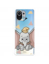 Funda para Xiaomi Mi 11 Oficial de Disney Dumbo Silueta Transparente - Dumbo