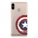 Carcasa Oficial Escudo Capitan America para Xiaomi Mi A2 Lite - La Casa de las Carcasas