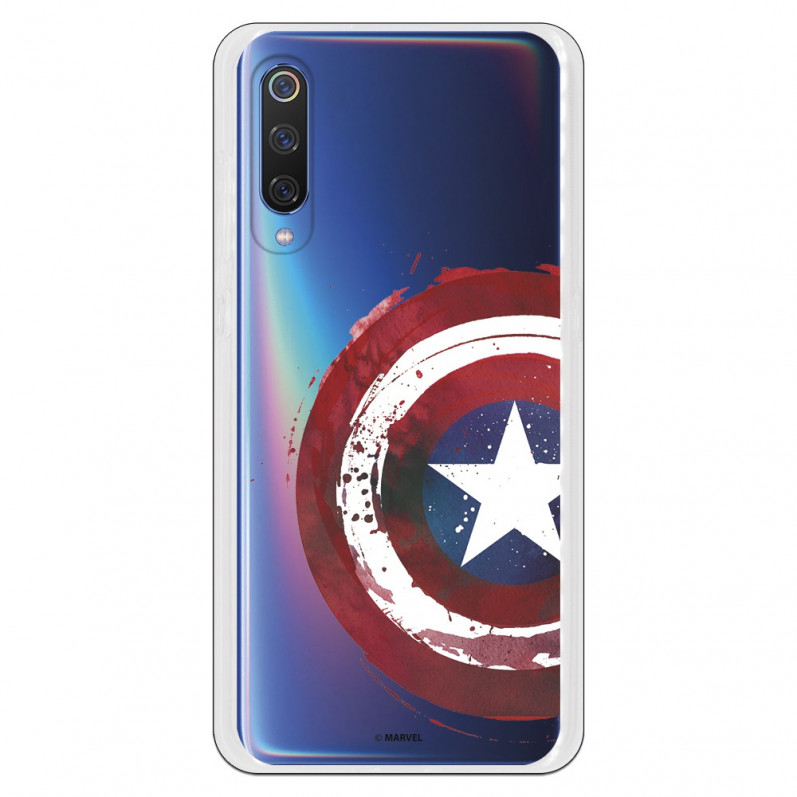 Carcasa Oficial Escudo Capitan America para Xiaomi Mi 9- La Casa de las Carcasas