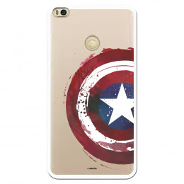 Carcasa Oficial Escudo Capitan America para Xiaomi Mi Max 2- La Casa de las Carcasas