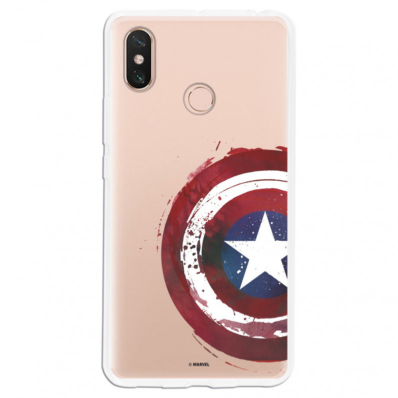 Carcasa Oficial Escudo Capitan America para Xiaomi Mi Max 3- La Casa de las Carcasas