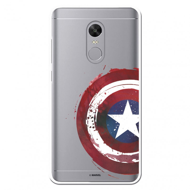 Carcasa Oficial Escudo Capitan America para Xiaomi Redmi Note 4X- La Casa de las Carcasas