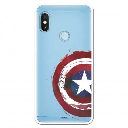 Carcasa Oficial Escudo Capitan America para Xiaomi Redmi Note 5 Pro- La Casa de las Carcasas