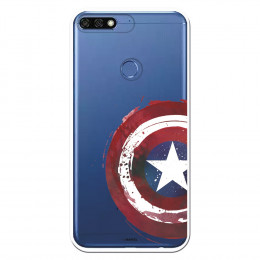 Carcasa Oficial Escudo Capitan America para Huawei Honor 7C- La Casa de las Carcasas