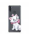 Funda para Samsung Galaxy M11 Oficial de Disney Marie Silueta - Los Aristogatos