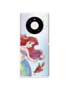 Funda para Huawei Mate 40 Pro Oficial de Disney Ariel y Sebastián Burbujas - La Sirenita