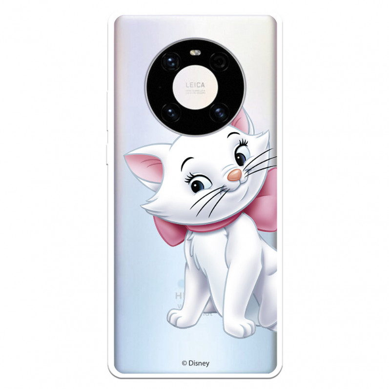 Funda para Huawei Mate 40 Pro Oficial de Disney Marie Silueta - Los Aristogatos