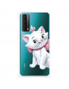 Funda para Huawei P Smart 2021 Oficial de Disney Marie Silueta - Los Aristogatos