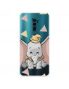 Funda para Oppo Reno 10 X Zoom Oficial de Disney Dumbo Silueta Transparente - Dumbo