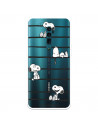 Funda para Oppo Reno 10 X Zoom Oficial de Peanuts Snoopy rayas - Snoopy