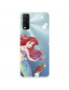 Funda para VIVO Y20S Oficial de Disney Ariel y Sebastián Burbujas - La Sirenita