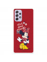 Funda para Samsung Galaxy A72 5G Oficial de Disney Minnie Mad About - Clásicos Disney