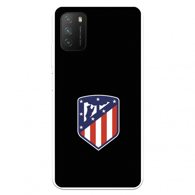 Xiaomi Pouzdro pro Poco M3 Atleti Shield Black Background - oficiální licence Atletico de Madrid