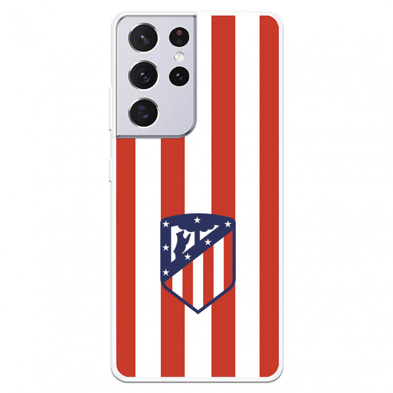 Případ pro Samsung Galaxy S21 Ultra atleti Shield - Oficiální licence Atletico de Madrid