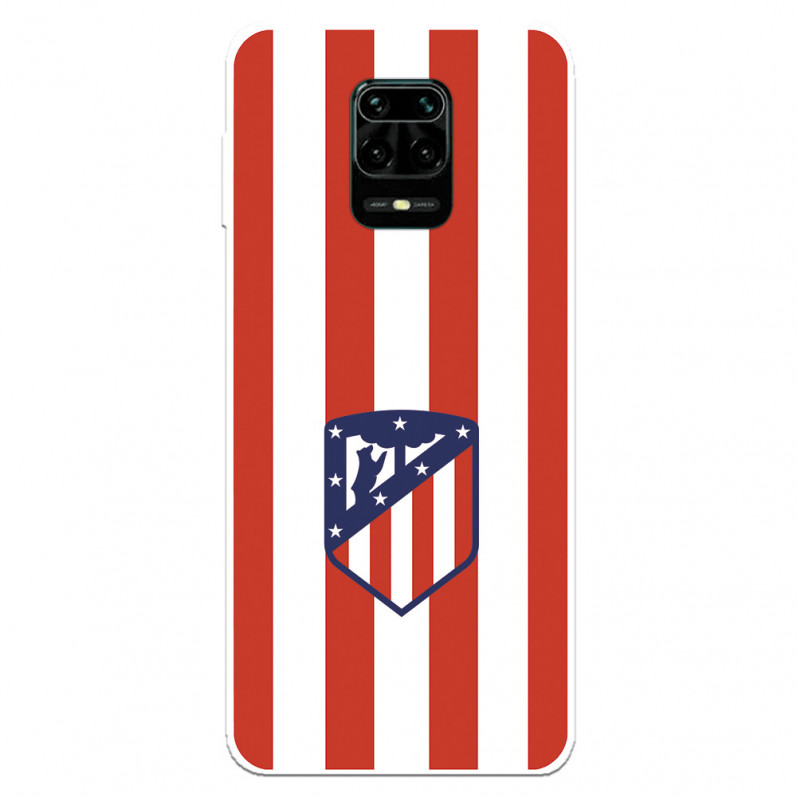 Xiaomi Červenobílé pouzdro Atleti Shield pro Redmi Note 9 Pro - oficiální licence Atletico de Madrid