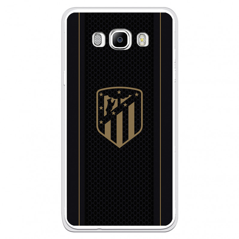 Případ pro Samsung Galaxy J7 2016 atleti Golden Shield Black Background - Oficiální licence Atletico de Madrid