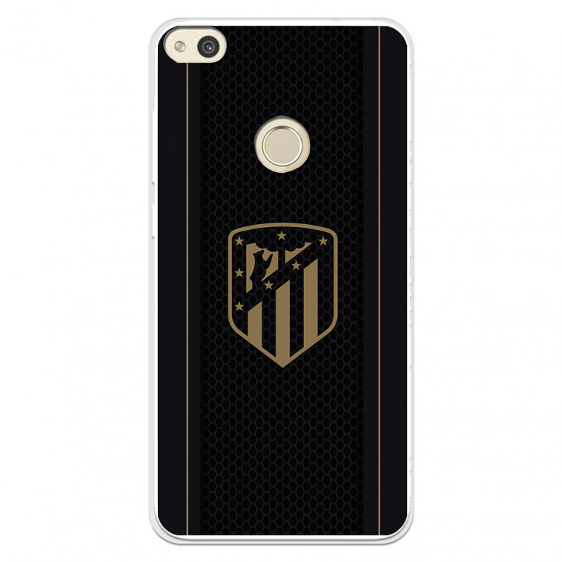 Huawei Atleti P8 Lite 2017 Gold Shield Black Background - oficiální licence Atletico de Madrid