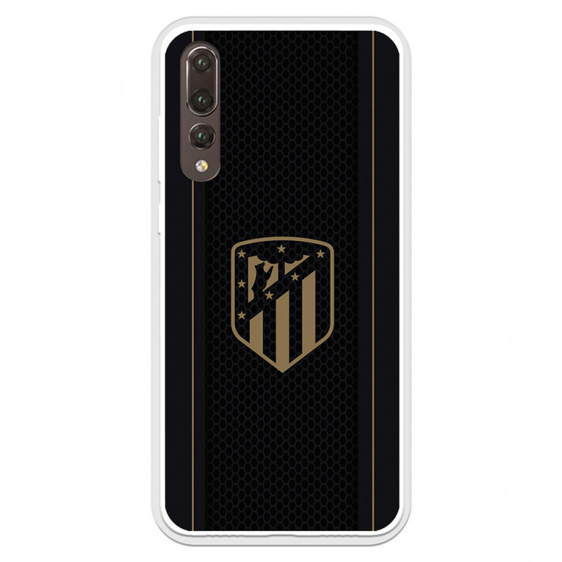 Huawei Pouzdro pro P20 Pro Atleti Gold Shield Black Background - oficiální licence Atletico de Madrid