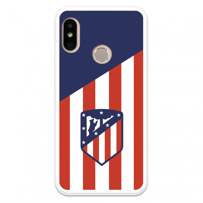 Xiaomi Pouzdro pro Mi A2 Lite Atletico Shield Atletico Background - Oficiální licence Atletico de Madrid