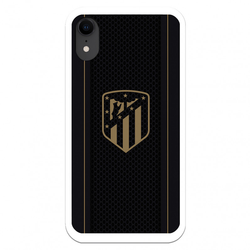 iPhone XR Pouzdro pro Atleti Golden Shield Black Background - Oficiální licence Atletico de Madrid