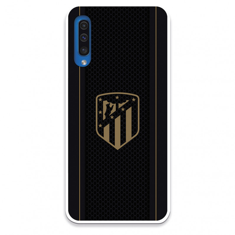 Případ pro Samsung Galaxy A50 atleti Golden Shield Black Background - Oficiální licence Atletico de Madrid