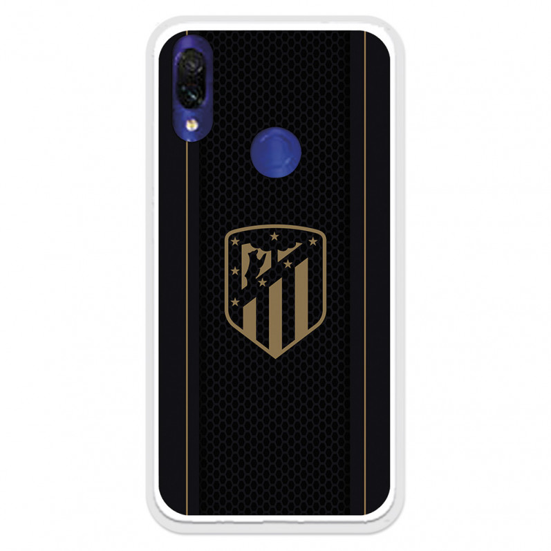 Xiaomi Pouzdro pro Redmi 7 Atleti Gold Shield Black Background - oficiální licence Atletico de Madrid