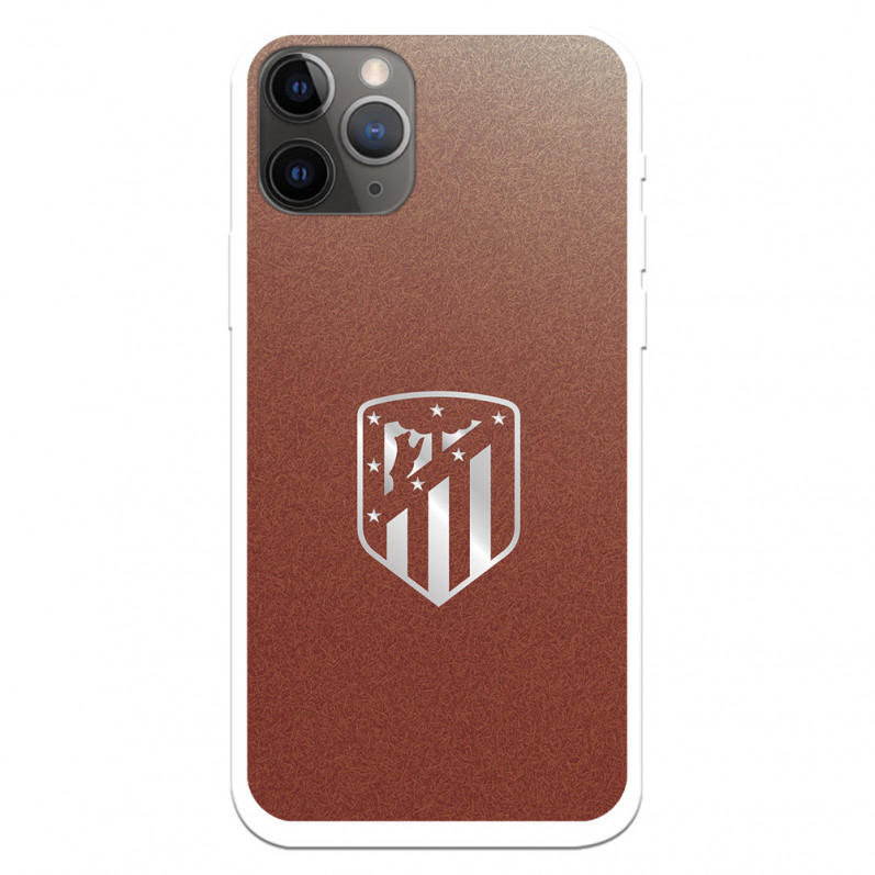 Případ pro iPhone 11 Pro stříbrné pozadí štítu Atleti - oficiální licence Atletico de Madrid